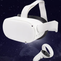 Oculus Quest2 VR眼镜一体机 VR体感游戏机 steam智能头显 节奏光剑全景视频 Quest 2 128G 送游戏资源