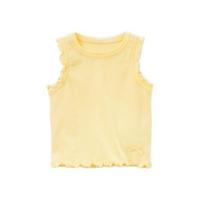 DAVE&BELLA 戴维贝拉 DB7019 女童无袖t恤 黄色 80cm