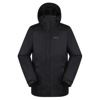 Jack Wolfskin 狼爪 女子冲锋衣 1111171-6000 黑色 XS