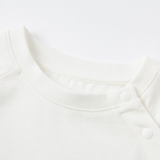 dave&bella 戴维贝拉 DBM18070 儿童短袖T恤 白色 100cm