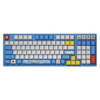 Akko 艾酷 3098 哆啦A梦 98键 有线机械键盘 蓝白 AKKO CS玫瑰红轴 无光