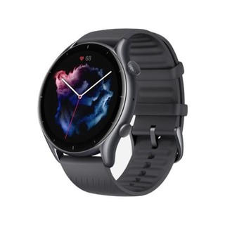 AMAZFIT 跃我 GTR 3 智能手表  45.8mm 曜石黑铝合金表壳 黑色硅胶表带（GPS、血氧）