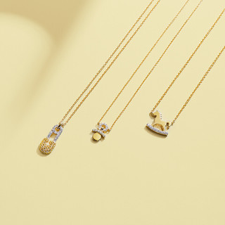 HEFANG Jewelry 何方珠宝 HFG027013 木马925银项链 40.5cm