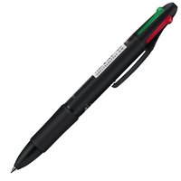 deli 得力 33390 按动4色圆珠笔 黑色 0.7mm 4支装