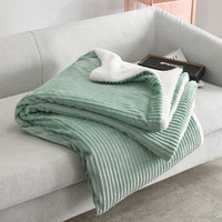 J.H.longess 布之美 牛奶绒毛毯 幽静青 180*200cm