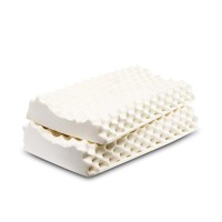 PLUS会员：TAIPATEX 家庭实惠2件装 泰国原装进口93%天然乳胶枕头 波浪乳胶透气枕芯