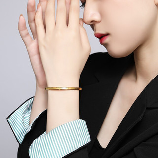 CHJ JEWELLERY 潮宏基 SDG30003653 金典足金手镯