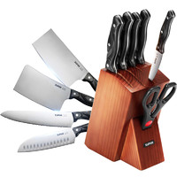 SUPOR 苏泊尔 刀具套装家用不锈钢菜刀切片刀水果刀全套厨房整套砧板组合