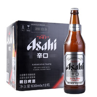88VIP：Asahi 朝日啤酒 超爽 辛口啤酒 630ml*12瓶