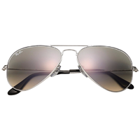 Ray-Ban 雷朋 男女款太阳镜 RB3025 003/32 银色框浅灰色渐变镜片 58mm