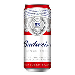 Budweiser 百威 啤酒450ml*24罐装整箱临期清仓特价威经典酒水