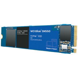 Western Digital 西部数据 Blue SN550 M.2 NVMe 固态硬盘 500GB +散热片