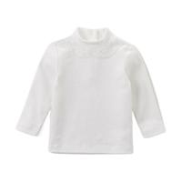 DAVE&BELLA 戴维贝拉 DB6528 女童长袖T恤 米白 120cm