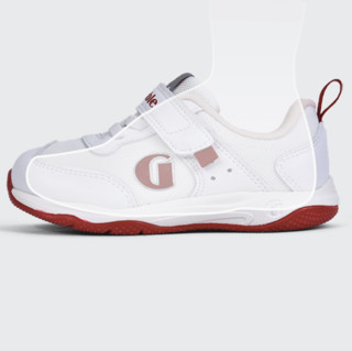 Ginoble 基诺浦 TXG1012 婴儿学步鞋 白色/番茄红 175mm