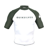 Quiksilver ON TOUR SR 冲浪防磨衣 TW_QLY211068-OLV 白色/橄榄绿