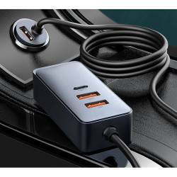 plus会员baseus倍思120w车载充电器