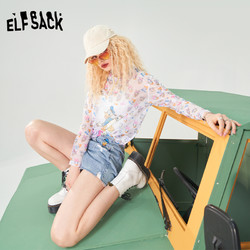 ELF SACK 妖精的口袋 爱丽丝系列  高弹雪纺衫打底衫  1110_AL7014-689110