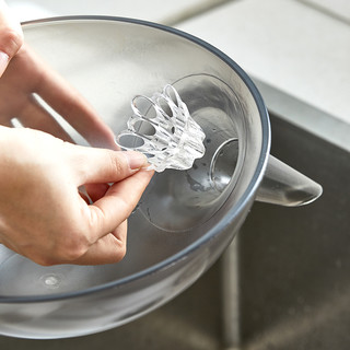 云娜 多功能网红沥水碗家用厨房洗菜盆沥水篮塑料收纳水果盘创意菜篮子 透灰 升级PC材质（一物多用型）