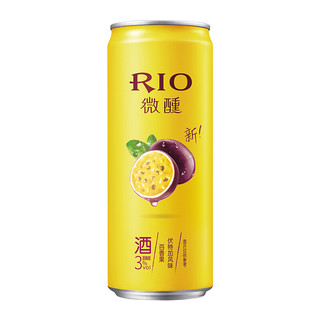 RIO 锐澳 微醺 预调鸡尾酒组合装 2口味 330ml*8罐（百香果味330ml*4罐+玫瑰荔枝味330ml*4罐）