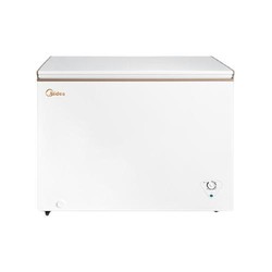 Midea 美的 301L大容量冰柜家用商用两用冷柜卧式冷冻柜冷藏一级减霜冰箱