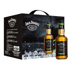 JACK DANIEL‘S 杰克丹尼 Jack Daniel's） 威士忌预调酒 苹果味 5度 330ml*6瓶 礼盒装 （新老包装随机发货）