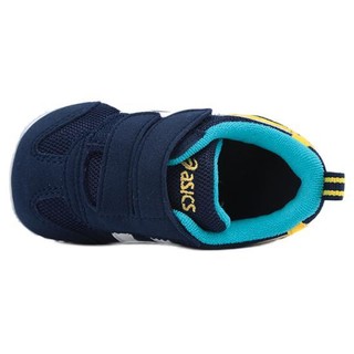 ASICS 亚瑟士 IDAHO BABY 3 婴幼儿学步鞋 TUB165-5001 米黄色/海军蓝 21码