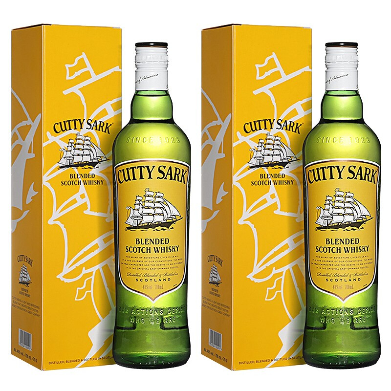 cutty sark 顺风 苏格兰 调和威士忌 40%vol 700ml*2瓶