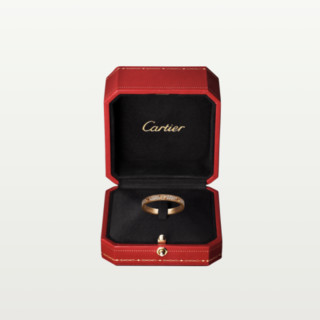 Cartier 卡地亚 love系列 B4218100 中性简约18K玫瑰金钻石戒指 0.19克拉 56mm