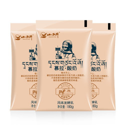 xiaoxiniu小西牛青海酸奶慕拉熟酸奶褐色风味180g12袋