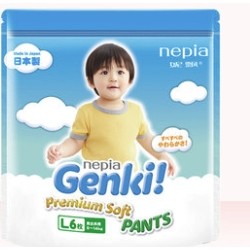 nepia 妮飘 Genki!系列 婴儿纸尿裤 L6片