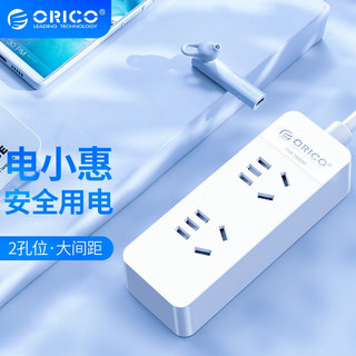 ORICO 奥睿科 插座/排插/插线板/接线板 新国标认证 NKO系列 2孔1米