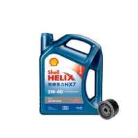 Shell 壳牌 途虎养车 汽车小保养套餐 HX7 Plus 全合成 5W-40 SN 4L+机滤+工时