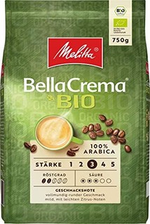 Melitta 美乐家 Bella Crema 100%有机品质阿拉比卡咖啡豆750g