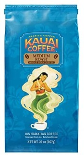 Kauai 全豆咖啡豆,Koloa Estate 中度烘焙 - 来自夏威夷非常大的咖啡种植者100% 优质阿拉比卡全豆咖啡