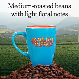 Kauai 全豆咖啡豆,Koloa Estate 中度烘焙 - 来自夏威夷非常大的咖啡种植者100% 优质阿拉比卡全豆咖啡