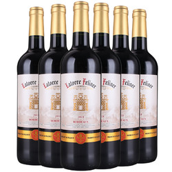 Comte de Mestignac 美斯蒂 纯进口法国拉图菲丽娜波尔多红酒AOC级进口赤霞珠梅洛6瓶推荐