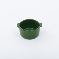 MUJI 無印良品 无印良品 MUJI 炻瓷 双耳烤碗 绿色 口径115mm