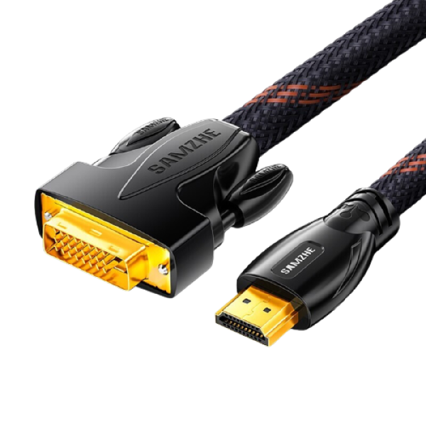 samzhe山泽dh6610hdmi转dvi线1m