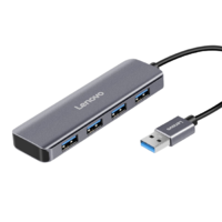 Lenovo 联想 F1-U04 USB3.0集线器 一分四 0.18m 深空灰