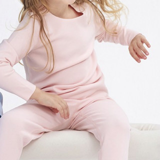 gb 好孩子 WN21330135 儿童秋衣裤套装 粉红色 130cm