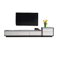 QuanU 全友 DW1055系列 亮光岩板电视柜附柜组合