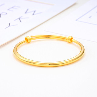 CHJ JEWELLERY 潮宏基 CD0001239100 密语足金手镯 6cm 20.85g