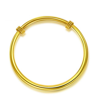 CHJ JEWELLERY 潮宏基 CD0001239100 密语足金手镯 6cm 21.1g