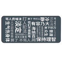 Langtu 狼途 sbd-6 鼠标垫 800mm*300mm*3mm 保持理智