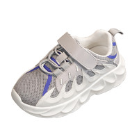 布鲁豆 BLD1902 男童休闲运动鞋 灰色 35码