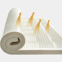 京东京造 森享乳胶床垫泰国原芯进口93%天然乳胶垫榻榻米床褥床垫子1.5x2米