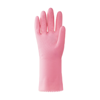 思高 合宜系列 纤巧型橡胶手套 中号 1双 樱花粉