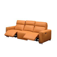 ZUOYOU 左右家私 DZY5112 云皮功能沙发 三人位 枫帆黄