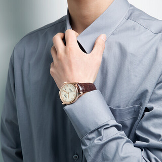 TISSOT 天梭 瑞士手表 力洛克系列腕表 皮带机械男表T006.407.36.033.00