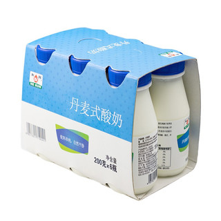 HE RUN 和润 丹麦式 200g*6瓶*1盒  酸奶酸牛奶 风味发酵乳